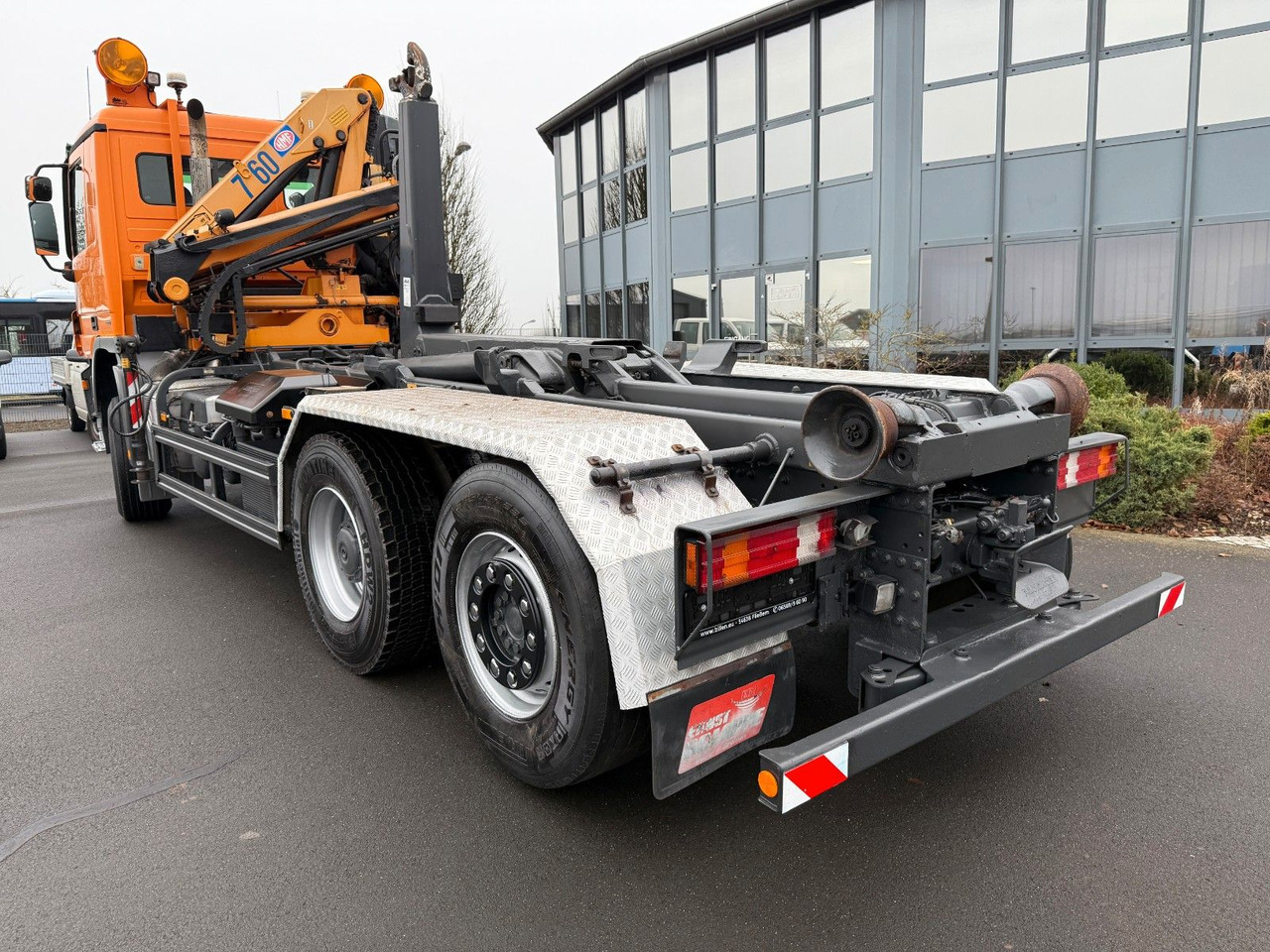 Mercedes-Benz Actros 2632 6x4/2 Meiller + HMF Kran - Camion ampliroll, Camion grue: photos 4 Mercedes-Benz Actros 2632 6x4/2 Meiller + HMF Kran - Camion ampliroll, Camion grue: photos 4