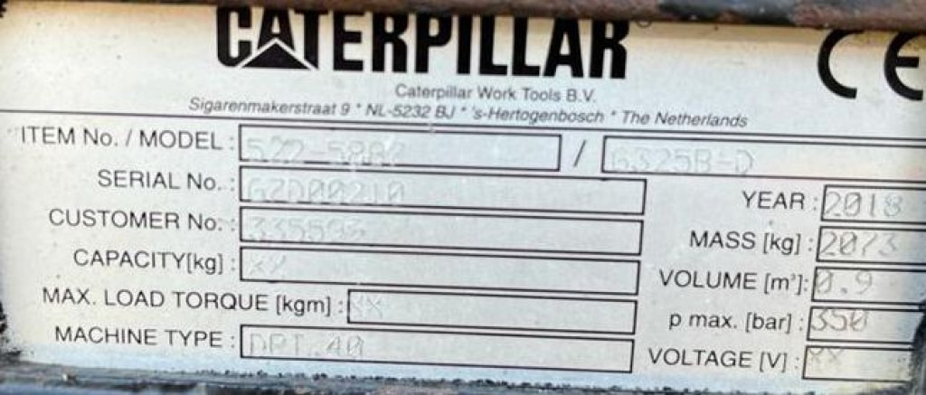 CATERPILLAR Sortiergreifer 325 B D Anbaugeräte Baumaschinen Sortiergreifer 900Ltr. für Maschine 25-50to - Engins de chantier: photos 3 CATERPILLAR Sortiergreifer 325 B D Anbaugeräte Baumaschinen Sortiergreifer 900Ltr. für Maschine 25-50to - Engins de chantier: photos 3