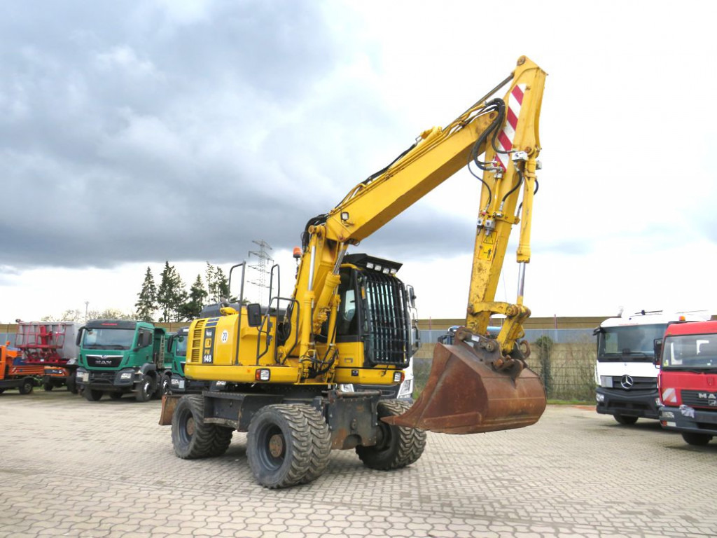 KOMATSU HANOMAG Mobilbagger PW 148 - 8 Bagger 6.824h Deutsch top - Pelle sur pneus: photos 5 KOMATSU HANOMAG Mobilbagger PW 148 - 8 Bagger 6.824h Deutsch top - Pelle sur pneus: photos 5
