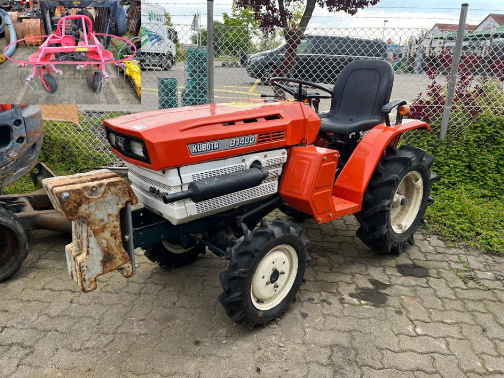 KUBOTA Trecker 1400 Diverse mit Zapfwelle am Heck und Heuwender - Micro tracteur: photos 1 KUBOTA Trecker 1400 Diverse mit Zapfwelle am Heck und Heuwender - Micro tracteur: photos 1