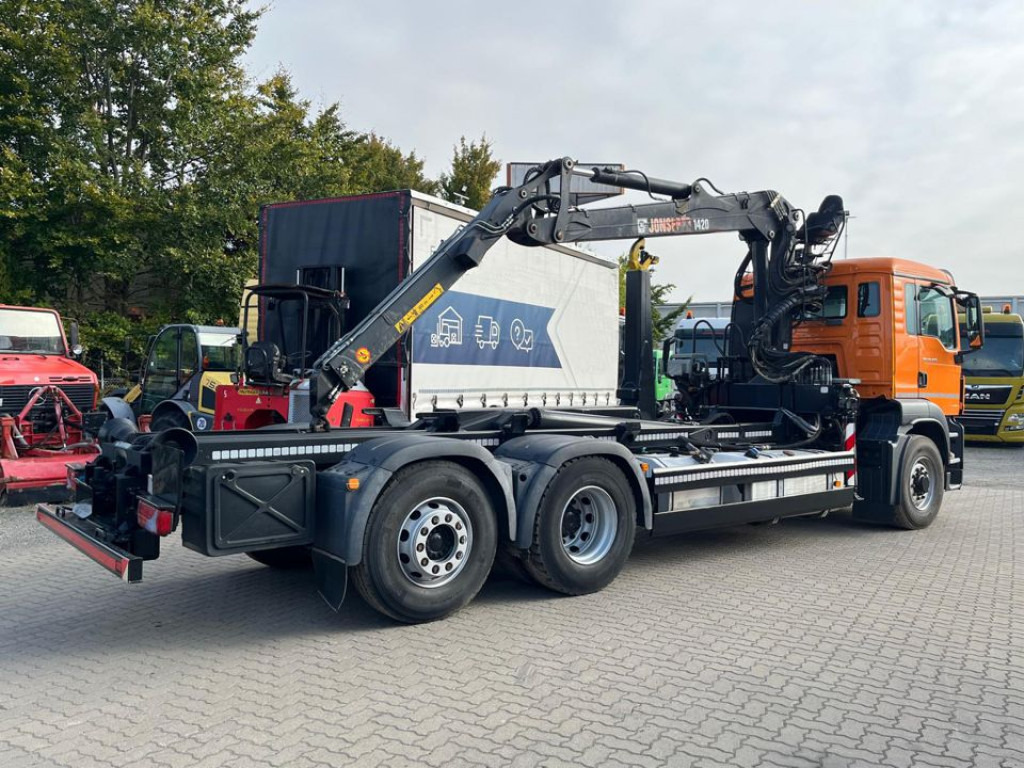 MAN MAN TG-S Abrollkipper mit Kran 26.400 6x4H-2 BL Lift/Lenk - Camion ampliroll, Camion grue: photos 5 MAN MAN TG-S Abrollkipper mit Kran 26.400 6x4H-2 BL Lift/Lenk - Camion ampliroll, Camion grue: photos 5