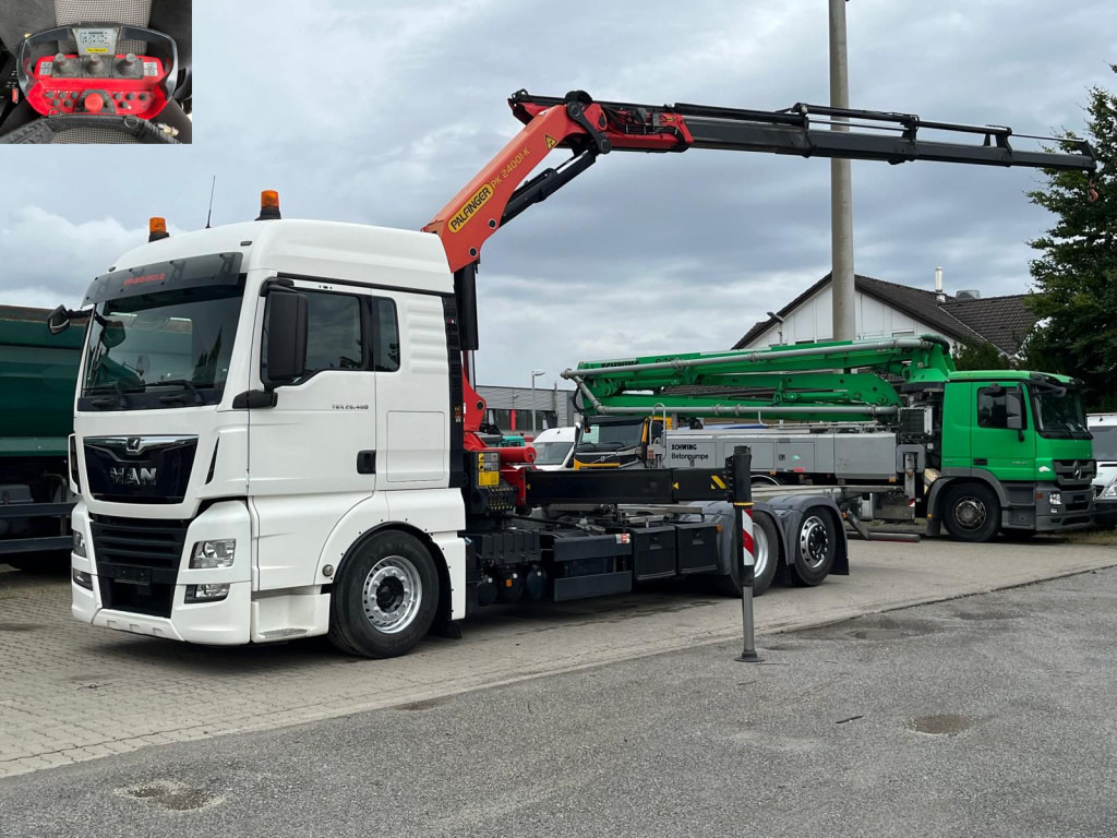 MAN MAN TG-X Pritsche Kran 26.460 6x2-2 BL PK 24.001/Funk Lenk - Camion plateau, Camion grue: photos 1 MAN MAN TG-X Pritsche Kran 26.460 6x2-2 BL PK 24.001/Funk Lenk - Camion plateau, Camion grue: photos 1