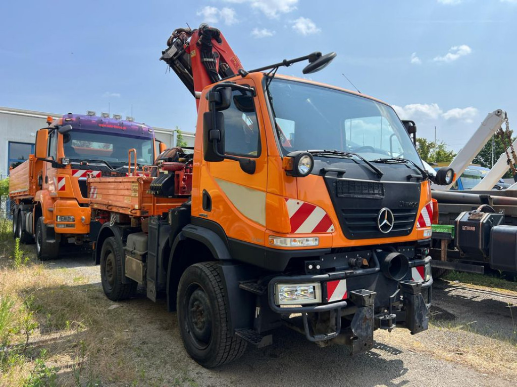 MERCEDES-BENZ Unimog U20 2-Achs Allradkipper Kran Palfinger Kran - Camion benne, Camion grue: photos 5 MERCEDES-BENZ Unimog U20 2-Achs Allradkipper Kran Palfinger Kran - Camion benne, Camion grue: photos 5