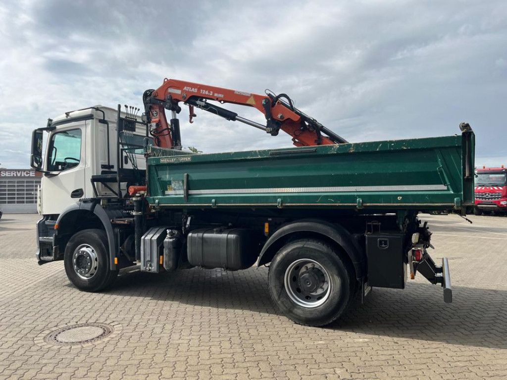 Mercedes-Benz Arocs 1835 K 2-Achs Kipper Kran Atlas 126.3 - Camion benne, Camion grue: photos 3 Mercedes-Benz Arocs 1835 K 2-Achs Kipper Kran Atlas 126.3 - Camion benne, Camion grue: photos 3
