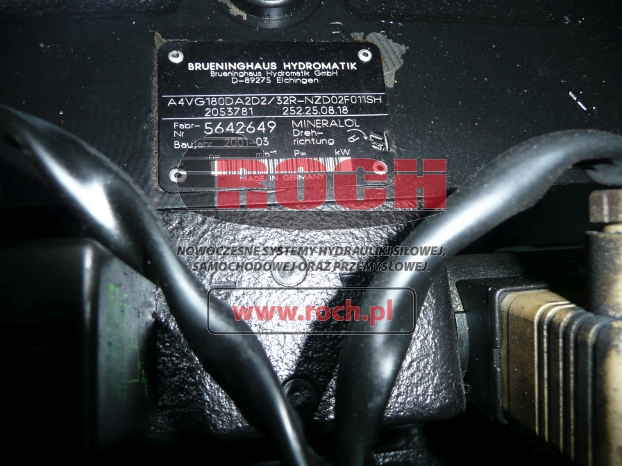 BRUENINGHAUS HYDROMATIK A4VG180DA2D2/32R-NZD02F011SH 2053781 252.25.08.18 + 104728060 P1AAN20220130401N C5C75548 - Pompe hydraulique pour Tracteur d'avions: photos 2 BRUENINGHAUS HYDROMATIK A4VG180DA2D2/32R-NZD02F011SH 2053781 252.25.08.18 + 104728060 P1AAN20220130401N C5C75548 - Pompe hydraulique pour Tracteur d'avions: photos 2