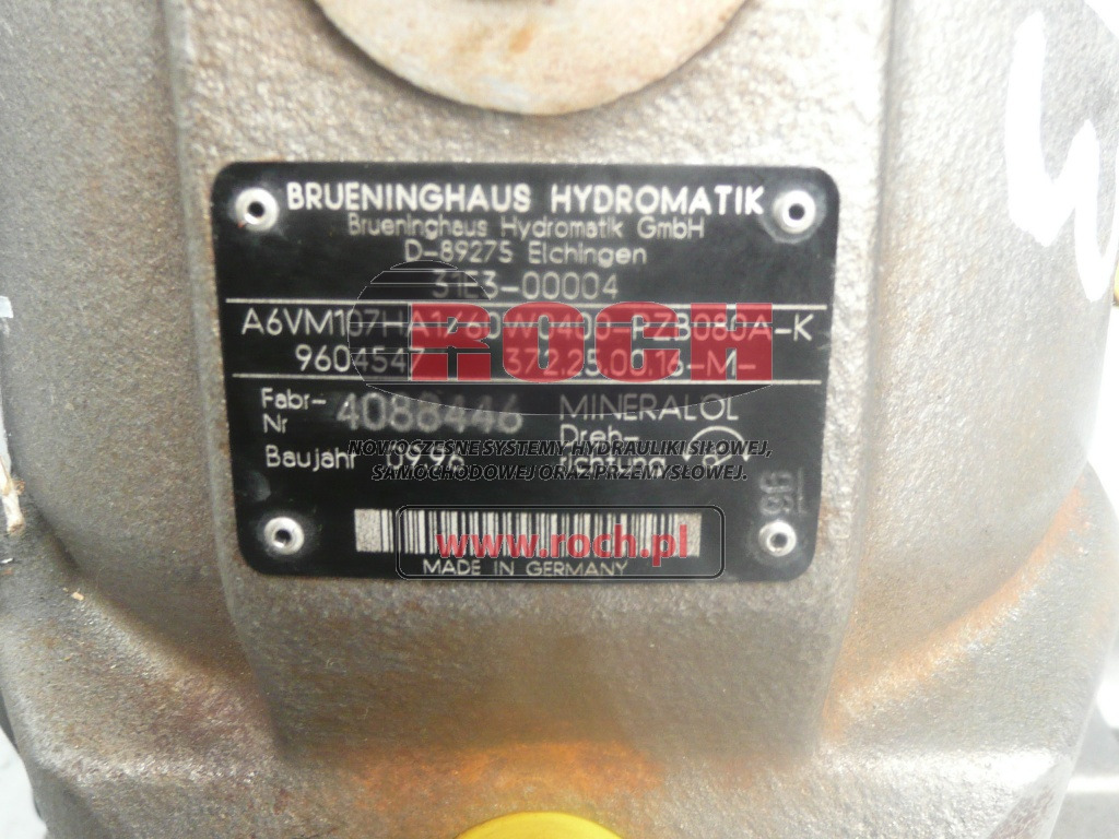 BRUENINGHAUS HYDROMATIK A6VM107HA1/60W0400-PZB080A-K 9604547 372.25.00.16-M- 31E3-00004 + 536845 MHB25FNPA20/BO20T20V11-047 350 BAR - Moteur hydraulique: photos 2 BRUENINGHAUS HYDROMATIK A6VM107HA1/60W0400-PZB080A-K 9604547 372.25.00.16-M- 31E3-00004 + 536845 MHB25FNPA20/BO20T20V11-047 350 BAR - Moteur hydraulique: photos 2