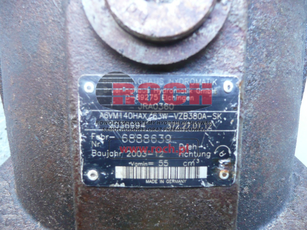 BRUENINGHAUS HYDROMATIK A6VM140HAX/63W-VZB380A-SK 2036994 372.27.01.12 JRA0360 - Moteur hydraulique: photos 1 BRUENINGHAUS HYDROMATIK A6VM140HAX/63W-VZB380A-SK 2036994 372.27.01.12 JRA0360 - Moteur hydraulique: photos 1