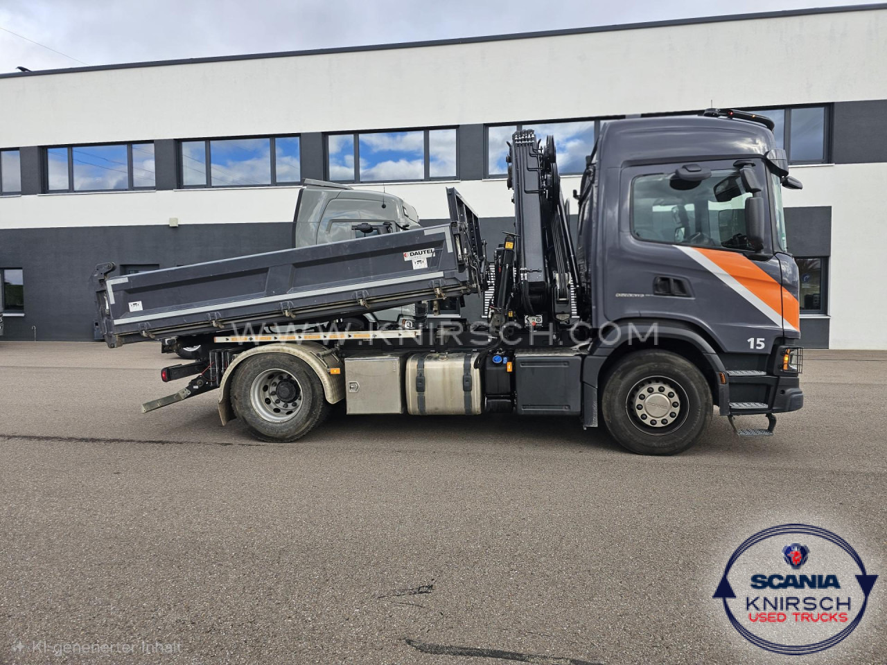 SCANIA G 320 B4x2NA 3-Seitenkipper Dautel mit Kran Hiab - Utilitaire benne: photos 3 SCANIA G 320 B4x2NA 3-Seitenkipper Dautel mit Kran Hiab - Utilitaire benne: photos 3