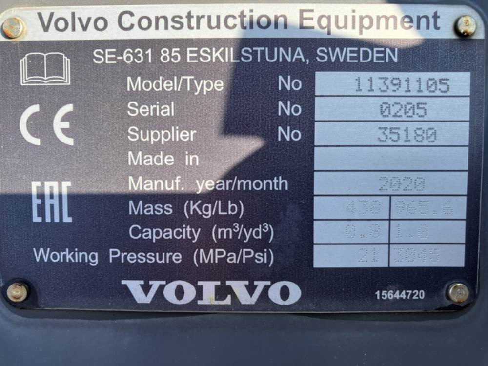 Volvo Klappschaufel mit Messer -P Aufnahme - Godet: photos 5 Volvo Klappschaufel mit Messer -P Aufnahme - Godet: photos 5