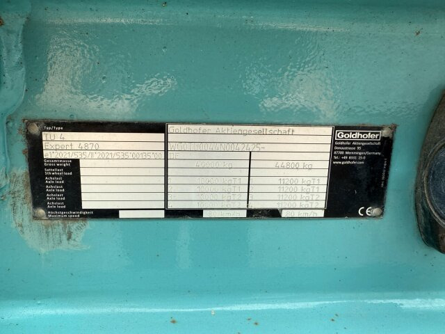 Goldhofer TU 4 EXPERT 4870 Tieflader Anhänger 44,8 T - Remorque porte-engin surbaissée: photos 2 Goldhofer TU 4 EXPERT 4870 Tieflader Anhänger 44,8 T - Remorque porte-engin surbaissée: photos 2