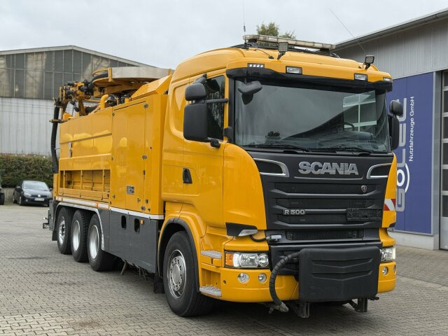 Scania R500 8x4 Kanalreiniger Kombi MÜLLER Canalmaster - Camion hydrocureur: photos 1 Scania R500 8x4 Kanalreiniger Kombi MÜLLER Canalmaster - Camion hydrocureur: photos 1