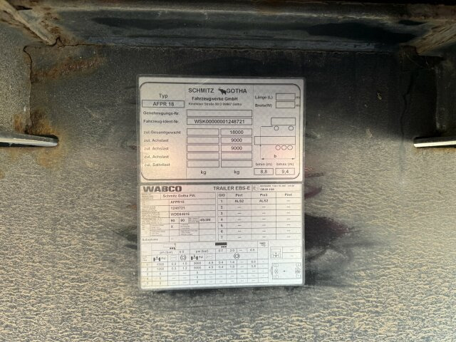 Schmitz Cargobull Gotha AFG 18 Baustoffanhänger 2 Achse - Remorque plateau: photos 2 Schmitz Cargobull Gotha AFG 18 Baustoffanhänger 2 Achse - Remorque plateau: photos 2