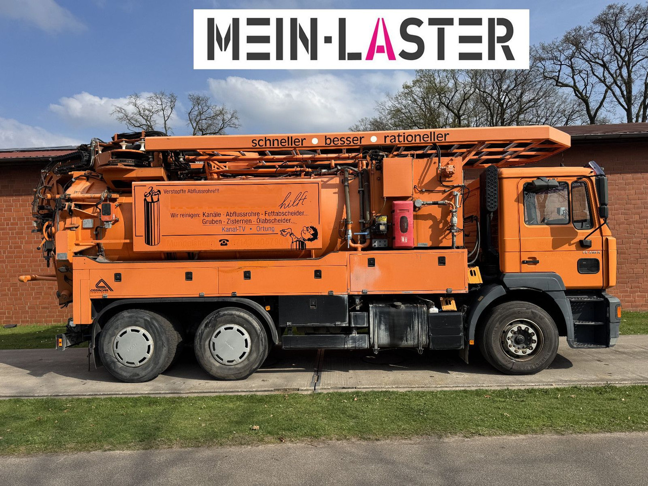 MAN FE 410 Assmann Saug HD Spüler Recycling + FB. - Camion hydrocureur: photos 3 MAN FE 410 Assmann Saug HD Spüler Recycling + FB. - Camion hydrocureur: photos 3