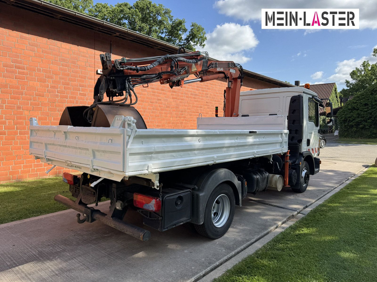 Utilitaire benne MAN TGL 8.150 3 S-Kipper Atlas 75 10m -1t.  Funk FB: photos 6