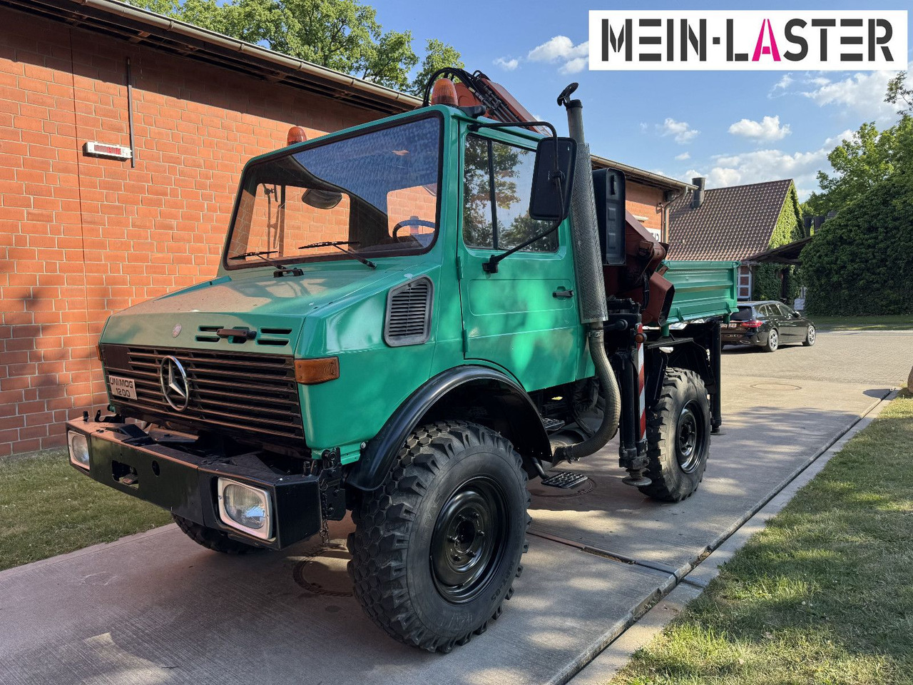 Unimog U 1200 Atlas 75.2 Kran 14 m Funk FB *1. Hand - Camion grue: photos 3 Unimog U 1200 Atlas 75.2 Kran 14 m Funk FB *1. Hand - Camion grue: photos 3