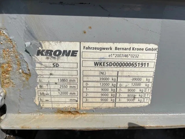 Krone 5x 2015 MEGA P400 HUCKEPACK FLAT - Semi-remorque plateau: photos 3 Krone 5x 2015 MEGA P400 HUCKEPACK FLAT - Semi-remorque plateau: photos 3