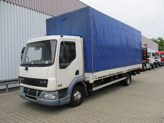 DAF DAF AE 45.150 LF Plane Spriegel LBW DAF AE 45.150 LF 4x2, Plane Spriegel LBW - Camion à rideaux coulissants: photos 1 DAF DAF AE 45.150 LF Plane Spriegel LBW DAF AE 45.150 LF 4x2, Plane Spriegel LBW - Camion à rideaux coulissants: photos 1