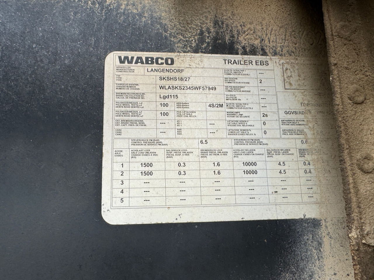 Langendorf SKA-HS 18/27 SKA-HS 18/27, Stahlmulde ca. 24m³ - Semi-remorque benne: photos 3 Langendorf SKA-HS 18/27 SKA-HS 18/27, Stahlmulde ca. 24m³ - Semi-remorque benne: photos 3