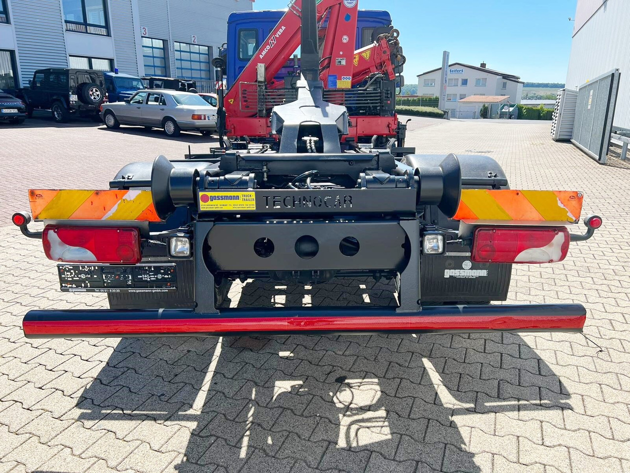 Camion ampliroll, Camion grue MAN TGL 12.180/210 4x2 BB TGL 12.180/210 4x2 BB, City-Abroller, Kran AMCO VEBA 807N2S: photos 13