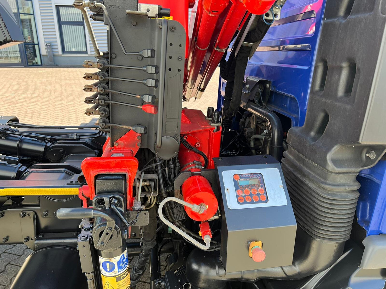 Camion ampliroll, Camion grue MAN TGL 12.180/210 4x2 BB TGL 12.180/210 4x2 BB, City-Abroller, Kran AMCO VEBA 807N2S: photos 11
