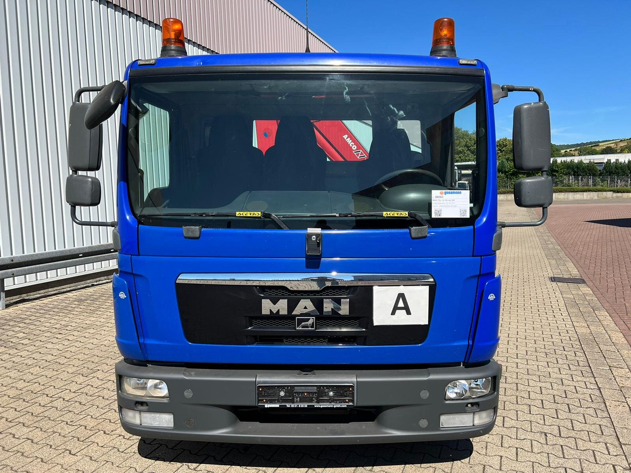 Camion ampliroll, Camion grue MAN TGL 12.180/210 4x2 BB TGL 12.180/210 4x2 BB, City-Abroller, Kran AMCO VEBA 807N2S: photos 8
