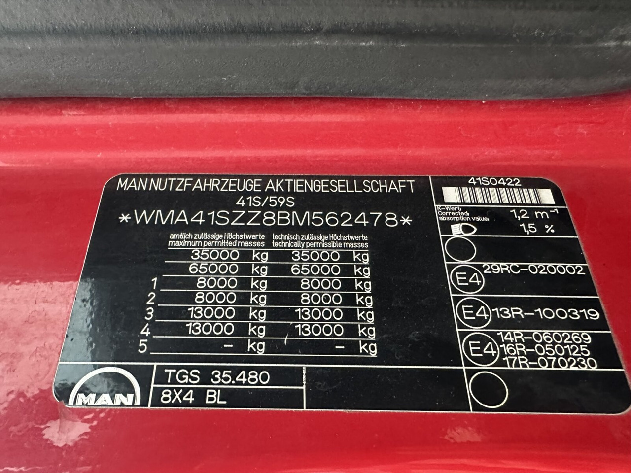 MAN TGS 35.480 8X4 BL TGS 35.400 8x4 BL, Schub-Knick bis 6,5m Container - Camion ampliroll: photos 5 MAN TGS 35.480 8X4 BL TGS 35.400 8x4 BL, Schub-Knick bis 6,5m Container - Camion ampliroll: photos 5