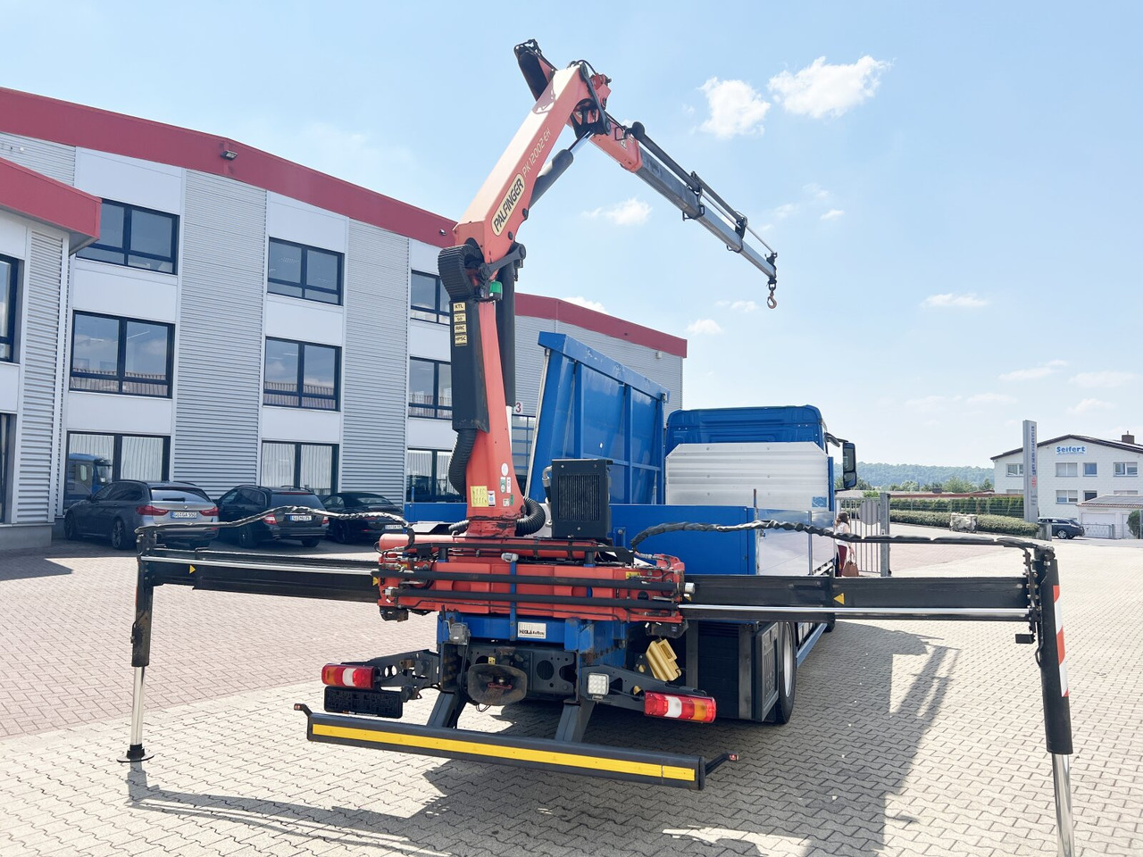 Camion grue Mercedes-Benz Antos 1836 L 4x2 Antos 1836 L 4x2, Glastransporter, Heckkran Palfinger Pk 12002-EH, Funk: photos 10