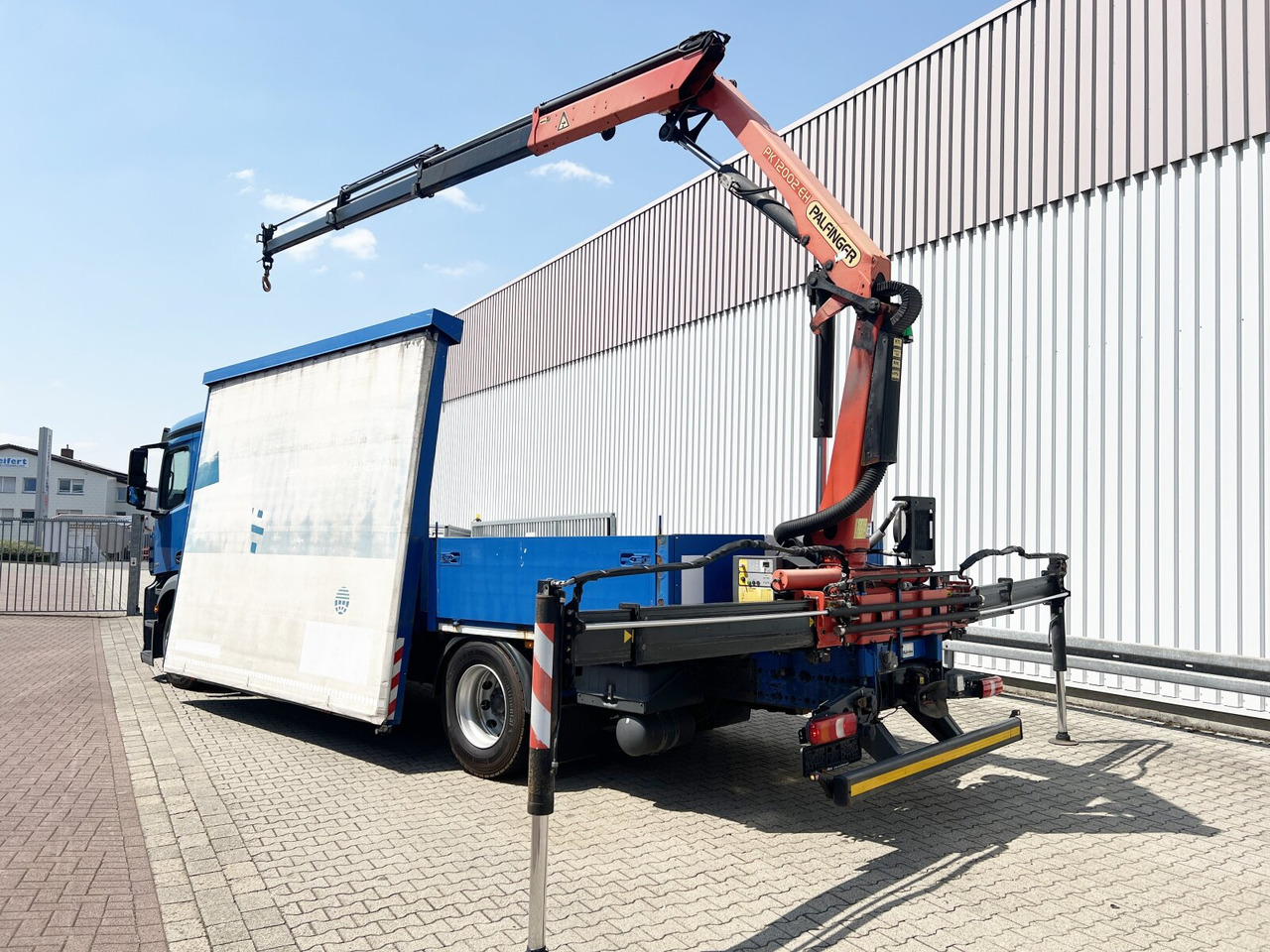 Camion grue Mercedes-Benz Antos 1836 L 4x2 Antos 1836 L 4x2, Glastransporter, Heckkran Palfinger Pk 12002-EH, Funk: photos 11