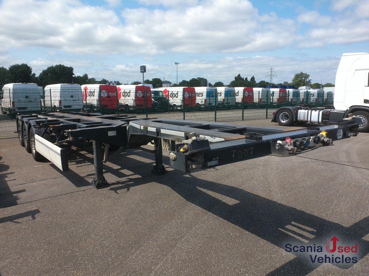 Semi-remorque porte-conteneur/ Caisse mobile KRONE SDC 27 eLTU40 Container Chassis 40 Fuss Liftachse
