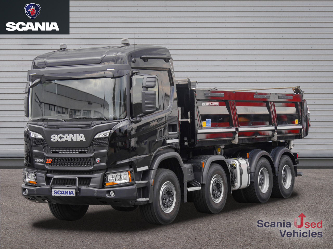 SCANIA G 460 B8x4HZ XT Meiller D421 - Camion benne: photos 1 SCANIA G 460 B8x4HZ XT Meiller D421 - Camion benne: photos 1