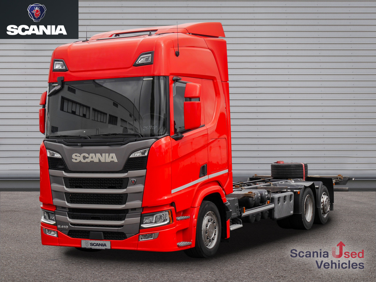 SCANIA R 410 B6x2*4LB Jumbo, Lenkachse, Standklima - Camion porte-conteneur/ Caisse mobile: photos 1 SCANIA R 410 B6x2*4LB Jumbo, Lenkachse, Standklima - Camion porte-conteneur/ Caisse mobile: photos 1