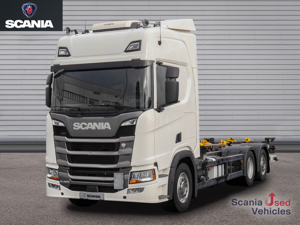 SCANIA R 450 B6x2NB - Schaltgetriebe / LBW - - Camion porte-conteneur/ Caisse mobile: photos 1 SCANIA R 450 B6x2NB - Schaltgetriebe / LBW - - Camion porte-conteneur/ Caisse mobile: photos 1