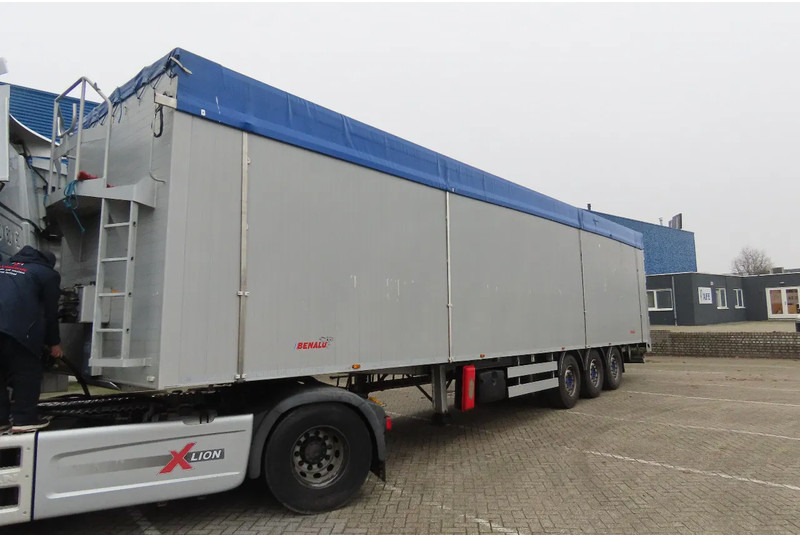Semi-remorque à fond mouvant Benalu 90m3 m (2x pallets wide) Saf axels