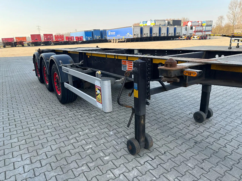 Semi-remorque porte-conteneur/ Caisse mobile Burg 20FT + 20FT SWAP ADR (EX/II, EX/III, FL, AT) Chassis, empty weight: 3.690kg, SAF INTRADISC, 2x Liftaxle, NL-chassis, APK/ADR: 08: photos 12