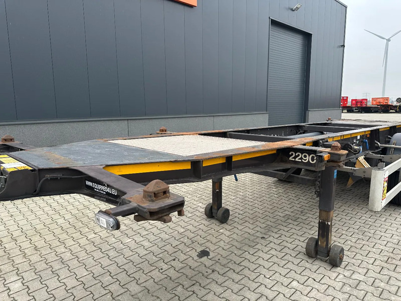 Semi-remorque porte-conteneur/ Caisse mobile Burg 20FT ADR (EX/II, EX/III, FL, AT) Chassis, Empty weight : 3.690kg, SAF INTRADISC, 2x Liftaxle, NL-chassis, APK/ADR: 06-2025: photos 8