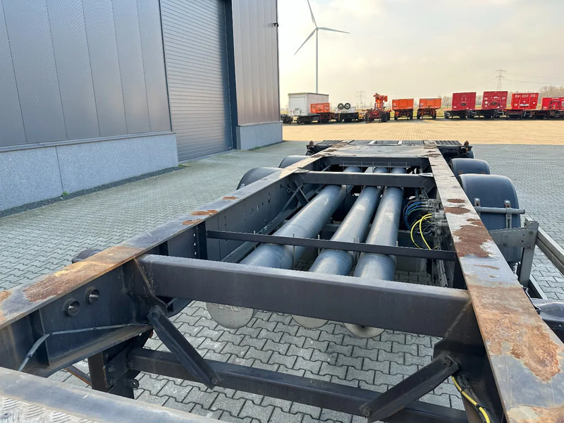 Semi-remorque porte-conteneur/ Caisse mobile Burg 20FT ADR (EX/II, EX/III, FL, AT), Leeggewicht: 3.690kg, SAF INTRADISC, 2x liftaxle, ALCOA, NL-Chassis, APK/ADR: 08-2025: photos 10