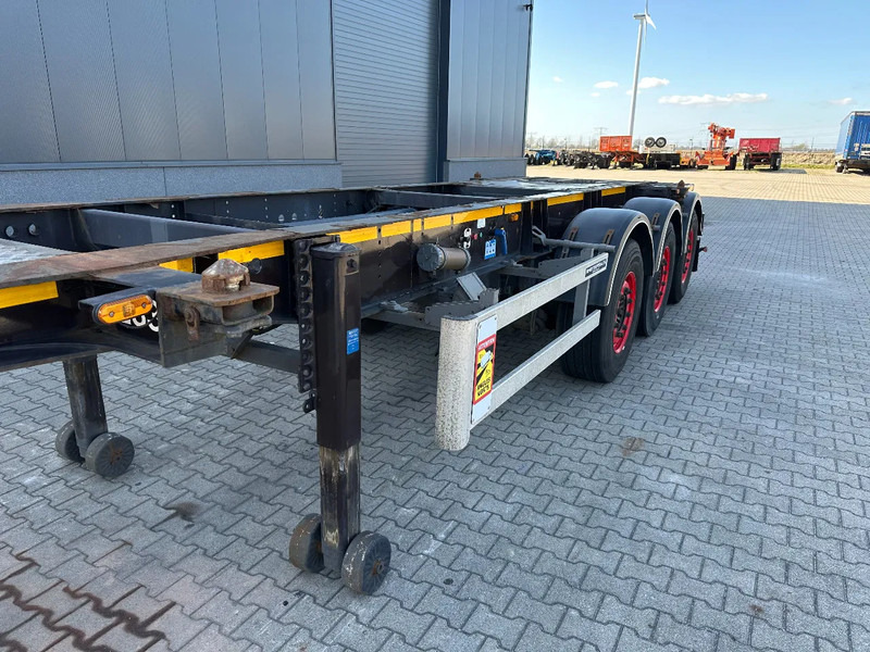 Semi-remorque porte-conteneur/ Caisse mobile Burg 20FT ADR (EX/II, EX/III, FL, AT), Leergewicht: 3.690kg, SAF INTRADISC, 2x liftaxle, ALCOA, NL-Chassis, APK/ADR: 08-2025: photos 19