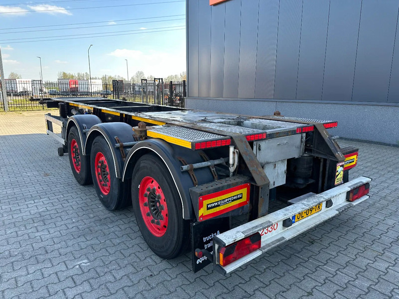 Semi-remorque porte-conteneur/ Caisse mobile Burg 20FT ADR (EX/II, EX/III, FL, AT), Leergewicht: 3.690kg, SAF INTRADISC, 2x liftaxle, ALCOA, NL-Chassis, APK/ADR: 08-2025: photos 6