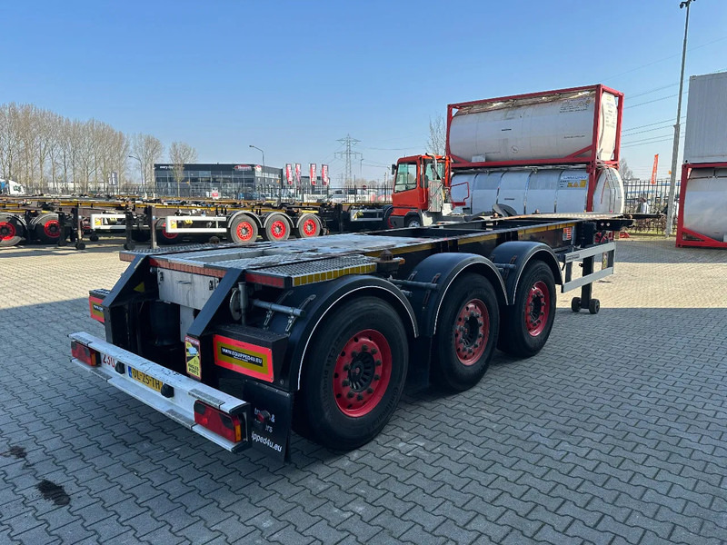 Semi-remorque porte-conteneur/ Caisse mobile Burg 20FT ADR (EX/II, EX/III, FL, AT), empty weight: 3.690kg, SAF INTRADISC, 2x liftaxle, ALCOA, NL-Chassis, APK/ADR: 07-2025: photos 7