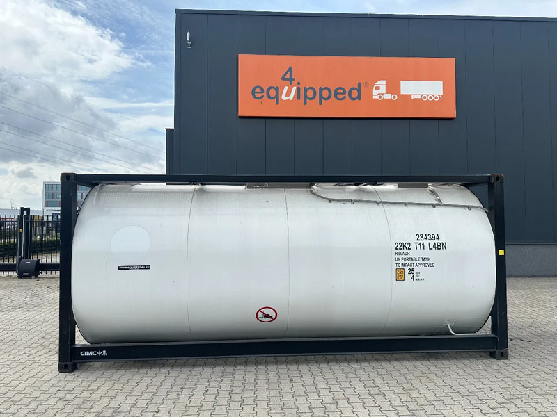 CIMC 20FT ISO / 25.030L - 1 comp. / L4BN / UN Portable / T11 / test: 10 -2026 - Conteneur citerne: photos 2 CIMC 20FT ISO / 25.030L - 1 comp. / L4BN / UN Portable / T11 / test: 10 -2026 - Conteneur citerne: photos 2