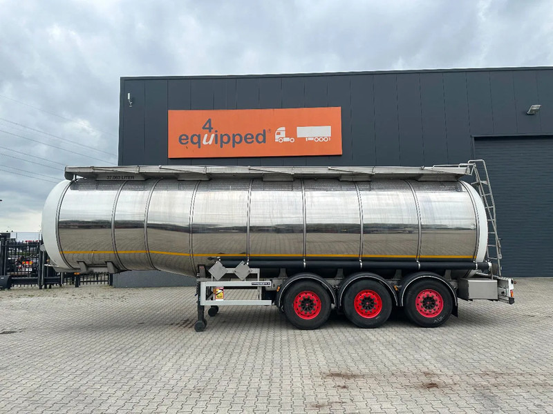 Indox 37.500L / 1-COMP /4-BAFFELS, ADR (FL, AT), L4BH, INOX, NL-trailer - Semi-remorque citerne: photos 2 Indox 37.500L / 1-COMP /4-BAFFELS, ADR (FL, AT), L4BH, INOX, NL-trailer - Semi-remorque citerne: photos 2