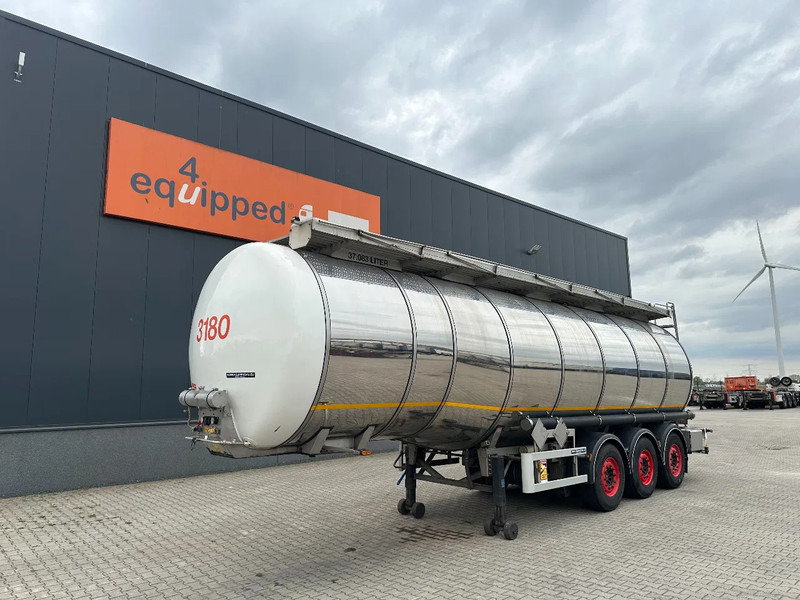 Indox 37.500L / 1-COMP /4-BAFFELS, ADR, L4BH, INOX, NL-trailer, ADR/APK: 07/2025 - Semi-remorque citerne: photos 1 Indox 37.500L / 1-COMP /4-BAFFELS, ADR, L4BH, INOX, NL-trailer, ADR/APK: 07/2025 - Semi-remorque citerne: photos 1