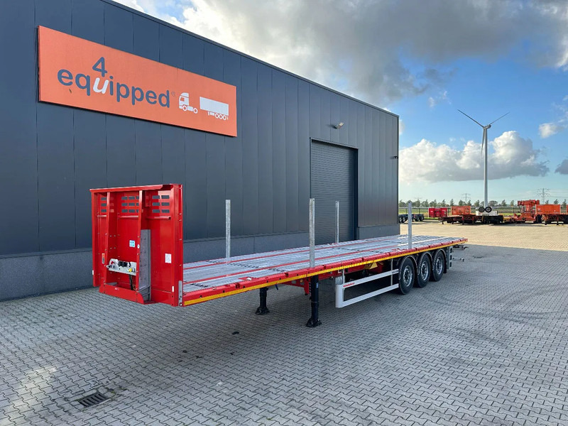 Kässbohrer nieuwe, direct leverbare Heavy-Duty platte oplegger, Heckbündig, Twistlocks (1x 40FT / 2x 20FT), rongpotten, schijfremmen, NL-re - Semi-remorque plateau: photos 1 Kässbohrer nieuwe, direct leverbare Heavy-Duty platte oplegger, Heckbündig, Twistlocks (1x 40FT / 2x 20FT), rongpotten, schijfremmen, NL-re - Semi-remorque plateau: photos 1