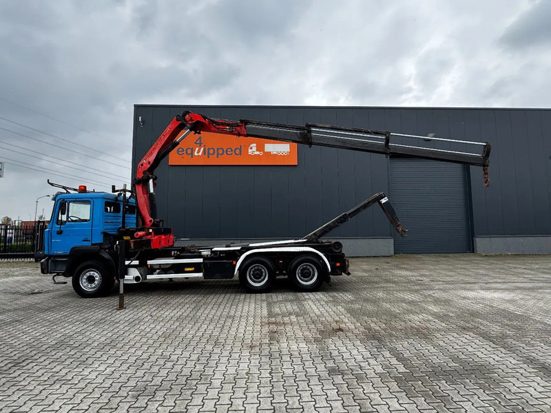 MAN FE 410A, 6x4, EURO 2, Palfinger PK17000 Crane + VDL HOOK, full spring, manual gearbox, MOT 9/2025 - Camion ampliroll, Camion grue: photos 3 MAN FE 410A, 6x4, EURO 2, Palfinger PK17000 Crane + VDL HOOK, full spring, manual gearbox, MOT 9/2025 - Camion ampliroll, Camion grue: photos 3