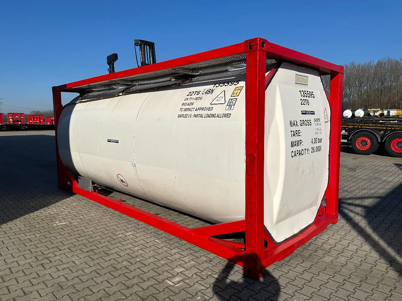 Cuve de stockage pour transport de carburant SINGAMAS 20FT ISO, 26.000L/1-COMP/3 BAFFELS/3 manholes, 5Y inspection: 06/2027, L4BN: photos 7