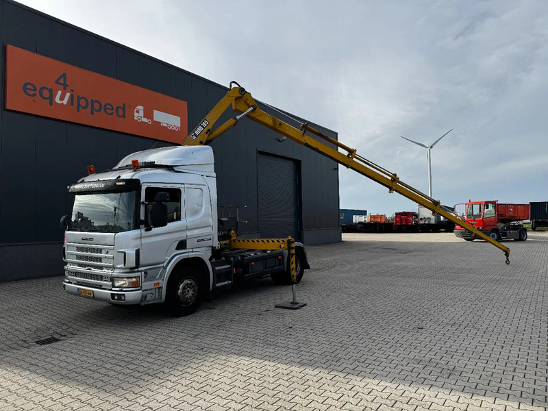 Scania P114-340 + HIAB 19-5 crane + remote / Euro-3 / 3 pedals / NL-truck / APK: 12-2025 - Camion grue: photos 3 Scania P114-340 + HIAB 19-5 crane + remote / Euro-3 / 3 pedals / NL-truck / APK: 12-2025 - Camion grue: photos 3