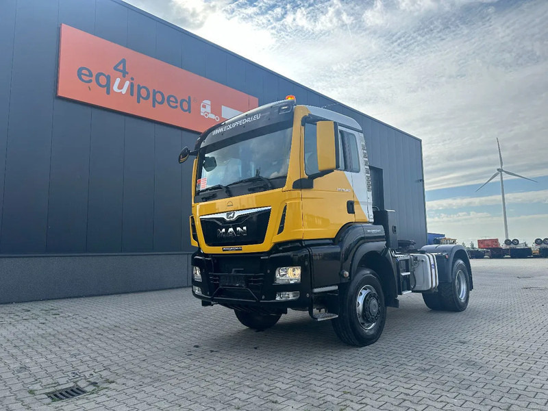 Tracteur routier MAN TGS 18.460 4x4 FULL SPRING SUSP, PTO + TIPPING-HYDRAULIC, EURO-6, only 202.813km!!!, 3x Sper