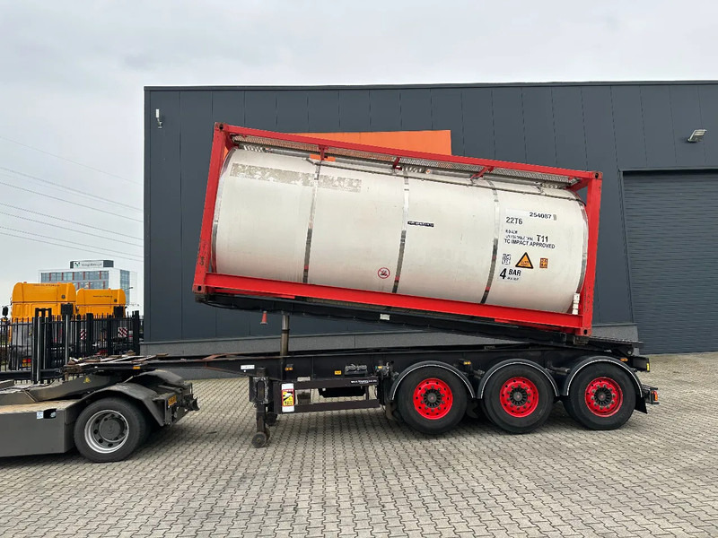 Van Hool 20FT Tipping-chassis, ADR (EX/II, EX/III, FL, AT), SAF + DISC, 2 liftaxles - Semi-remorque porte-conteneur/ Caisse mobile: photos 3 Van Hool 20FT Tipping-chassis, ADR (EX/II, EX/III, FL, AT), SAF + DISC, 2 liftaxles - Semi-remorque porte-conteneur/ Caisse mobile: photos 3