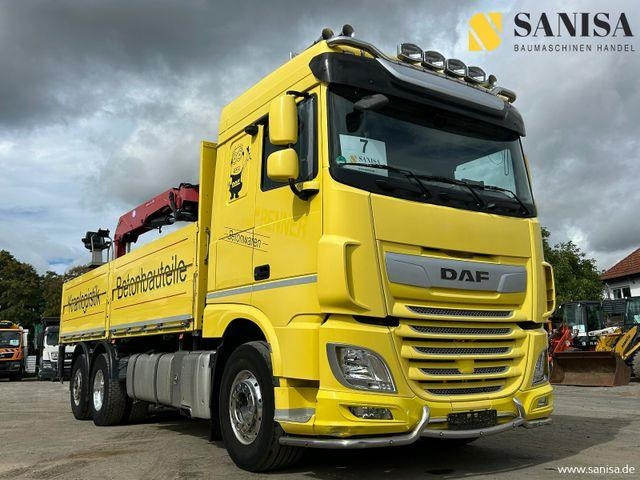 DAF XF 480/HMF 2530 L-CR Kran/Lenk/Lift/Baustoff - Camion grue: photos 2 DAF XF 480/HMF 2530 L-CR Kran/Lenk/Lift/Baustoff - Camion grue: photos 2
