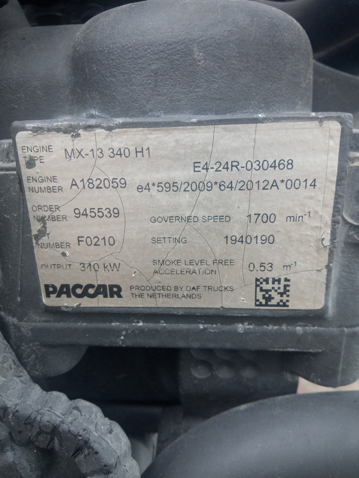 Daf XF106 - Moteur: photos 5 Daf XF106 - Moteur: photos 5